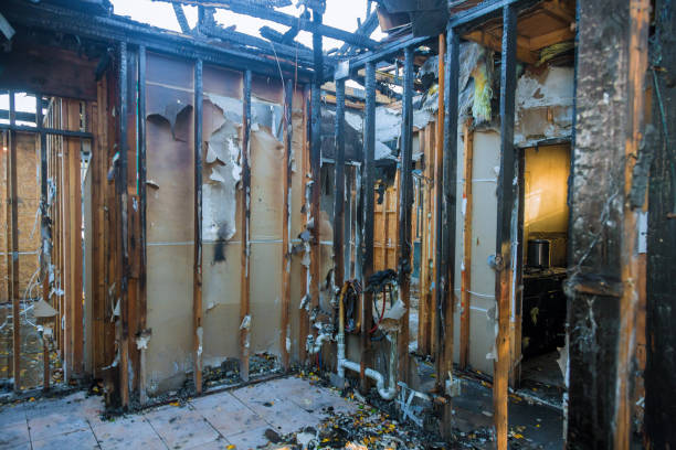 Professional Emergency Fire Cleanup technician working in Arkwright, SC